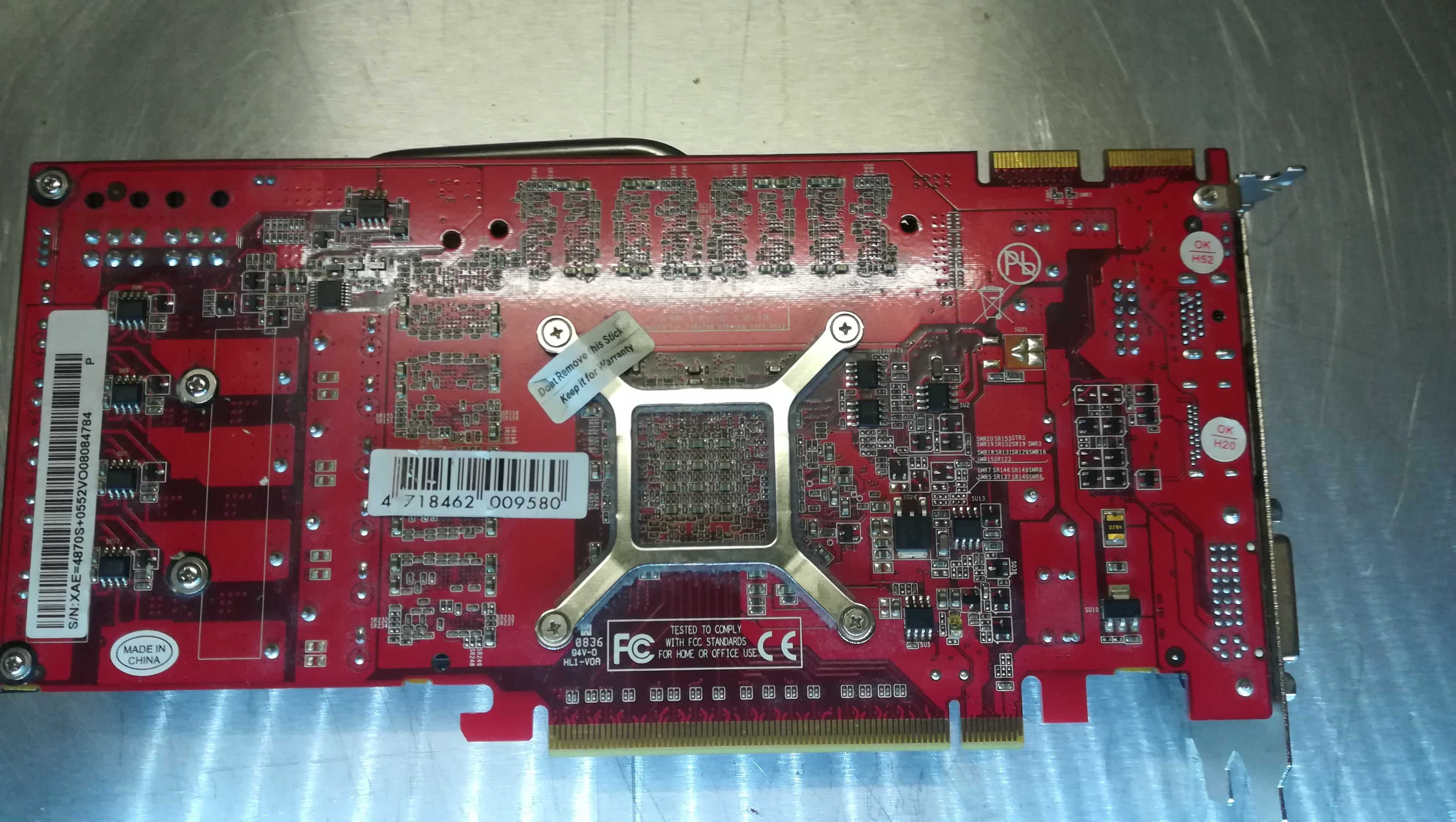 рабочая видеокарта на 5 памяти Palit Radeon HD 4870 Sonic Dual Edition