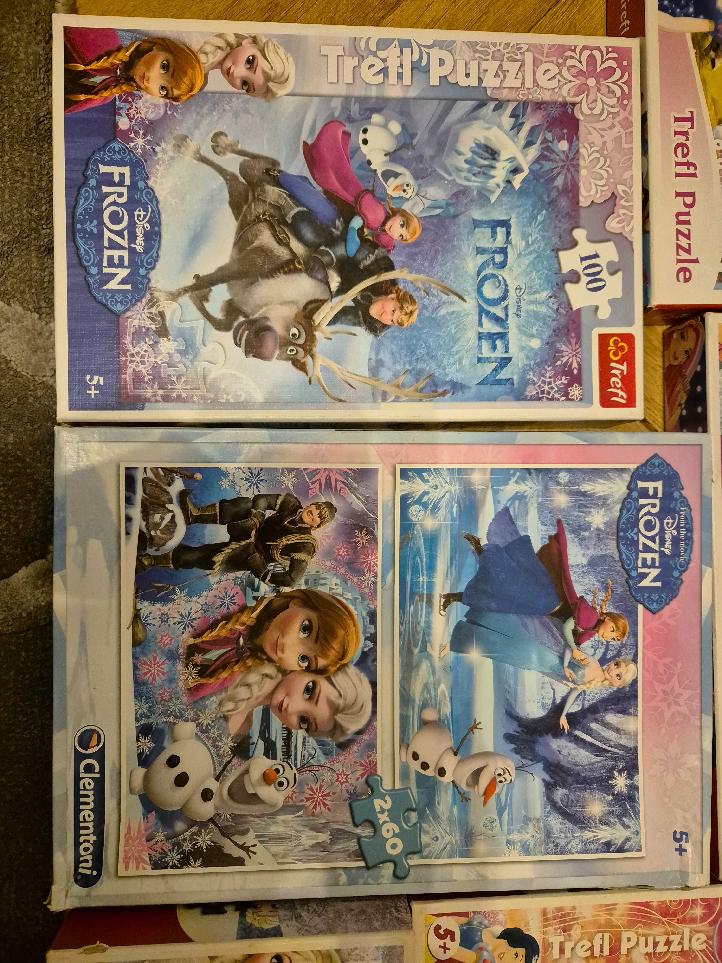 Puzzle dla dziewczynki 5 lat -7 kompletów