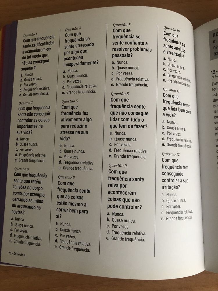 Livro teste a sua personalidade