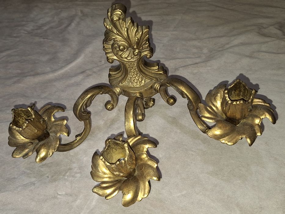 Підсвічник канделябр бронзовий настінний