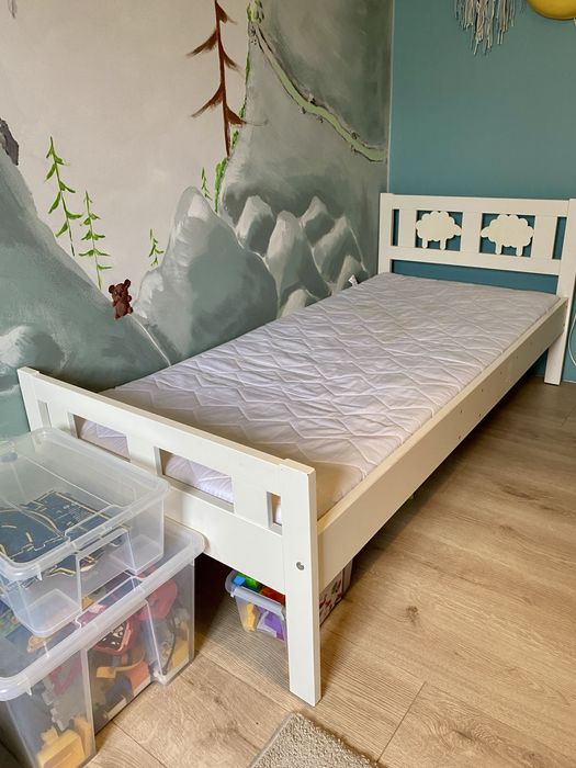 Ikea Kritter 70x160 łóżko łóżeczko dla dziecka z materacem