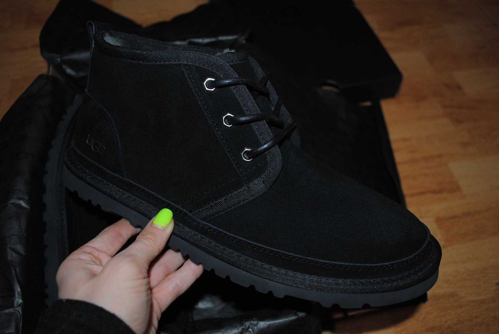 Чоловічі черевики на шнурівці угги UGG Australia Neumel Black Men