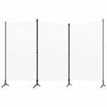 Parawan 3-panelowy, biały, 260 x 180 cm, tkanina,wyprzedaż,okazja!