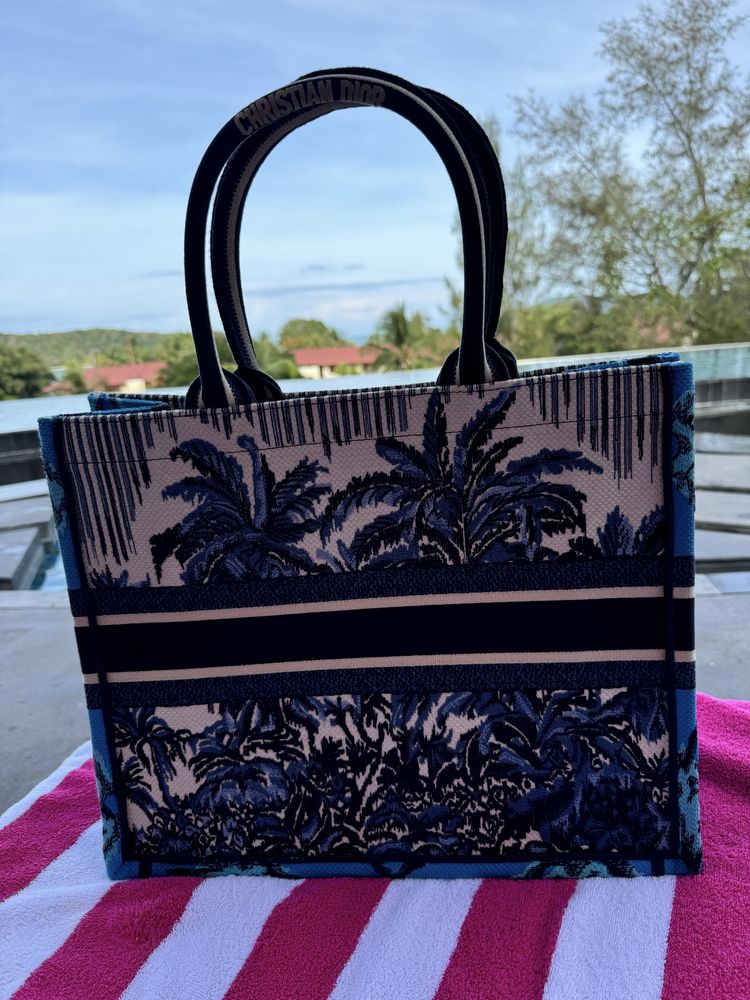 Torba plażowa Christian Dior Tote palmy jak Andziaks