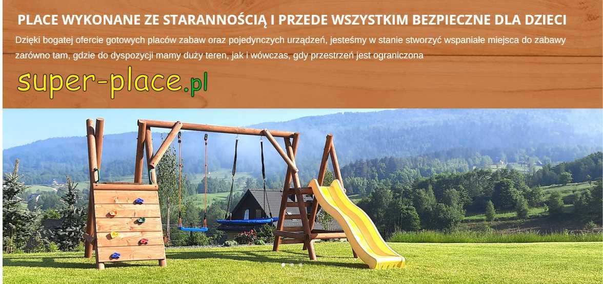 Drewniany Plac Zabaw do Ogrodu MIKI Ścianka Zjeżdżalnia PRODUCENT