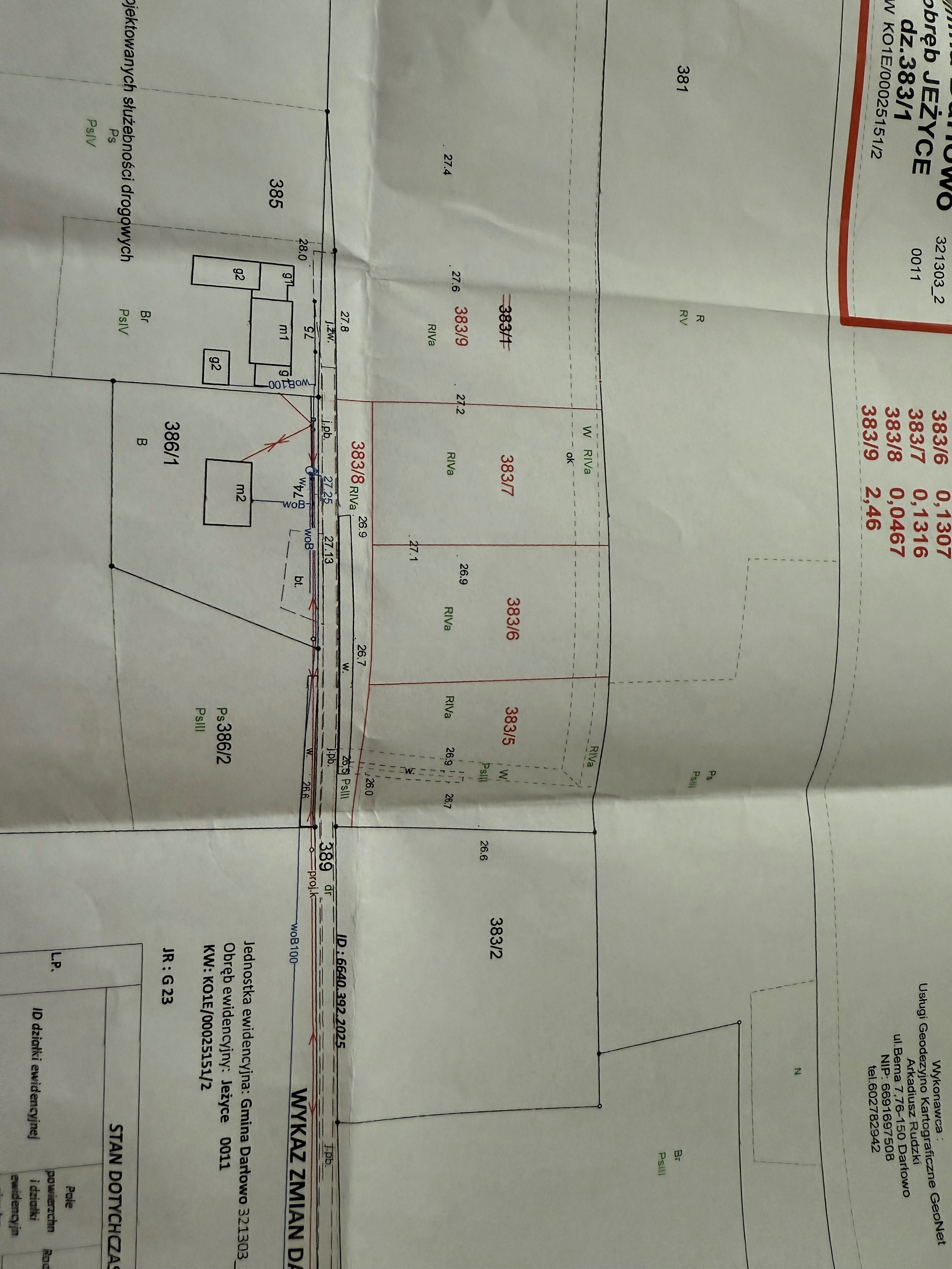 Na sprzedaż – 3 działki budowlane w Jeżycach (gmina Darłowo)