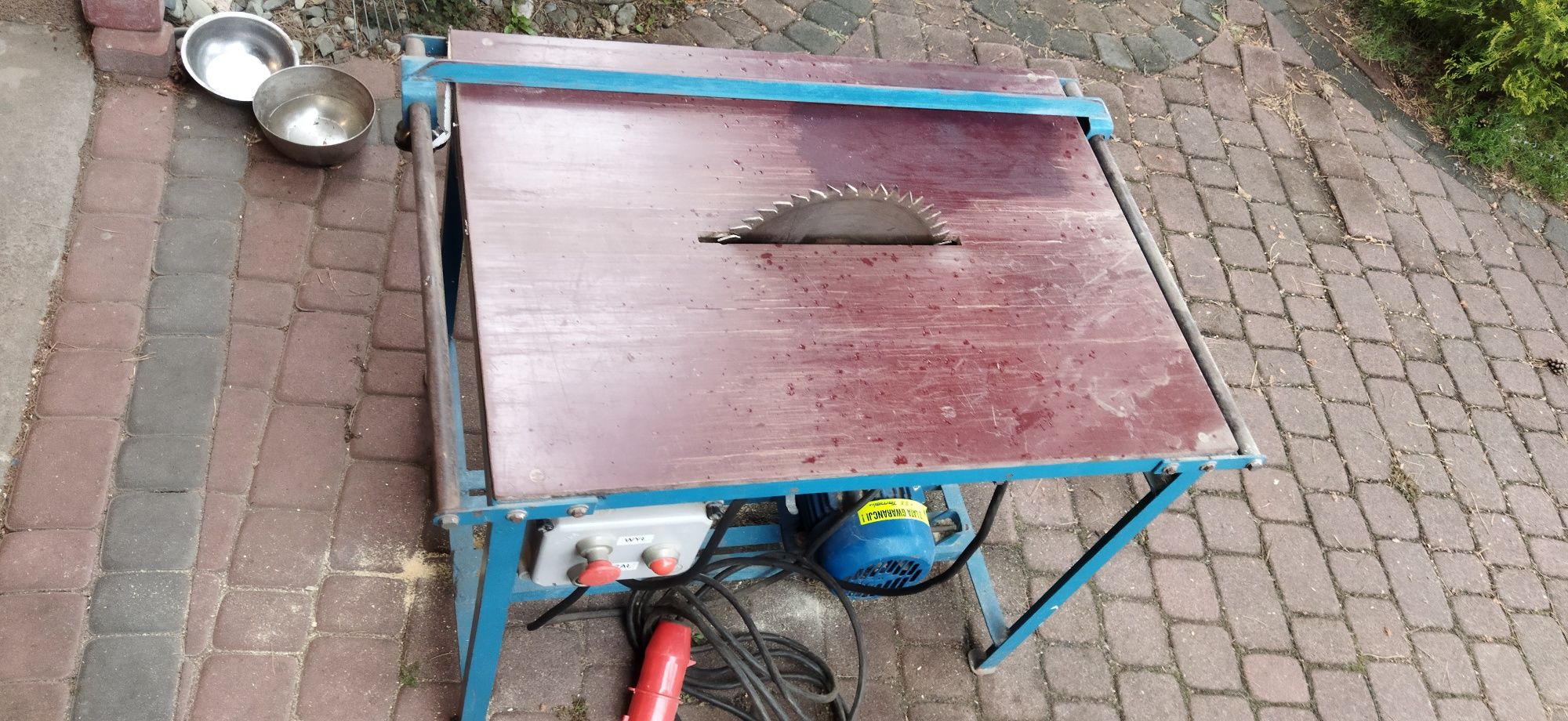 Piła stołowa, krajzega 1,5kW, 380V 3 fazy tarcza fi 300mm. Cerkularka