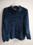 Sweter sweterek damski butelkowa zieleń z szenili Bonmarche L/XL