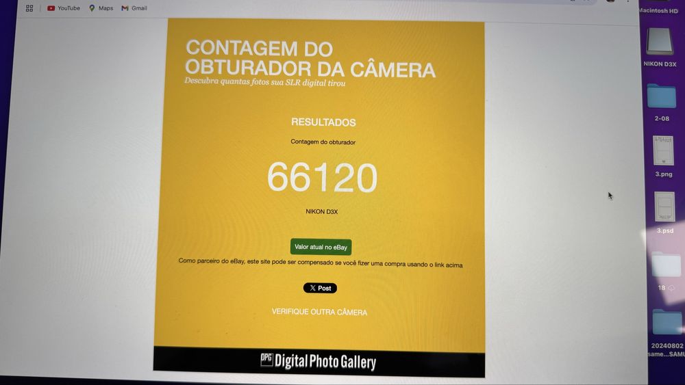 NIKON D3X em perfeito estado