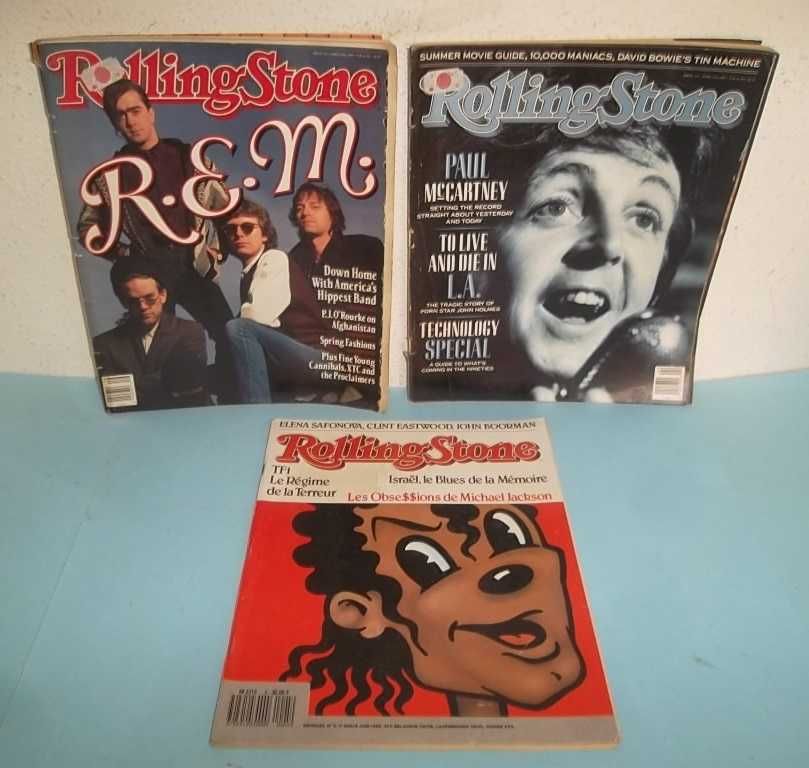 Rolling Stone, 3 revistas antigas REM, Paul McCartney, Michael Jackson