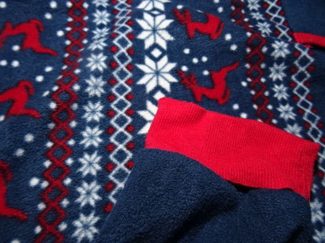 Nightwear pajac piżama polar ciepła zamek L