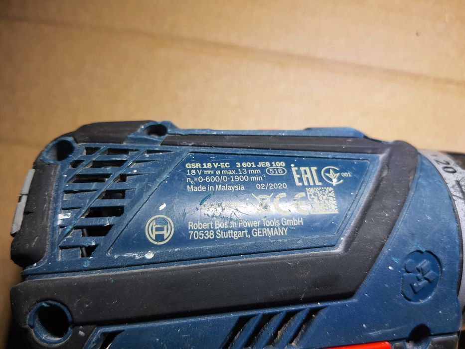 Wiertarko - wkrętarka BOSCH GSR 18 V-EC