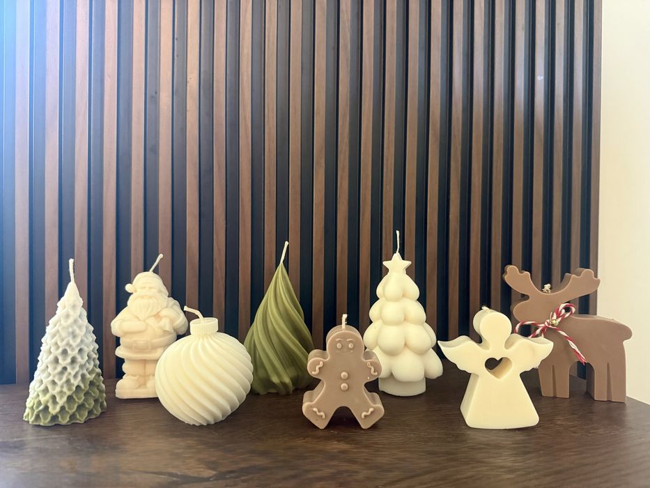 Świąteczne świece sojowe/ prezent