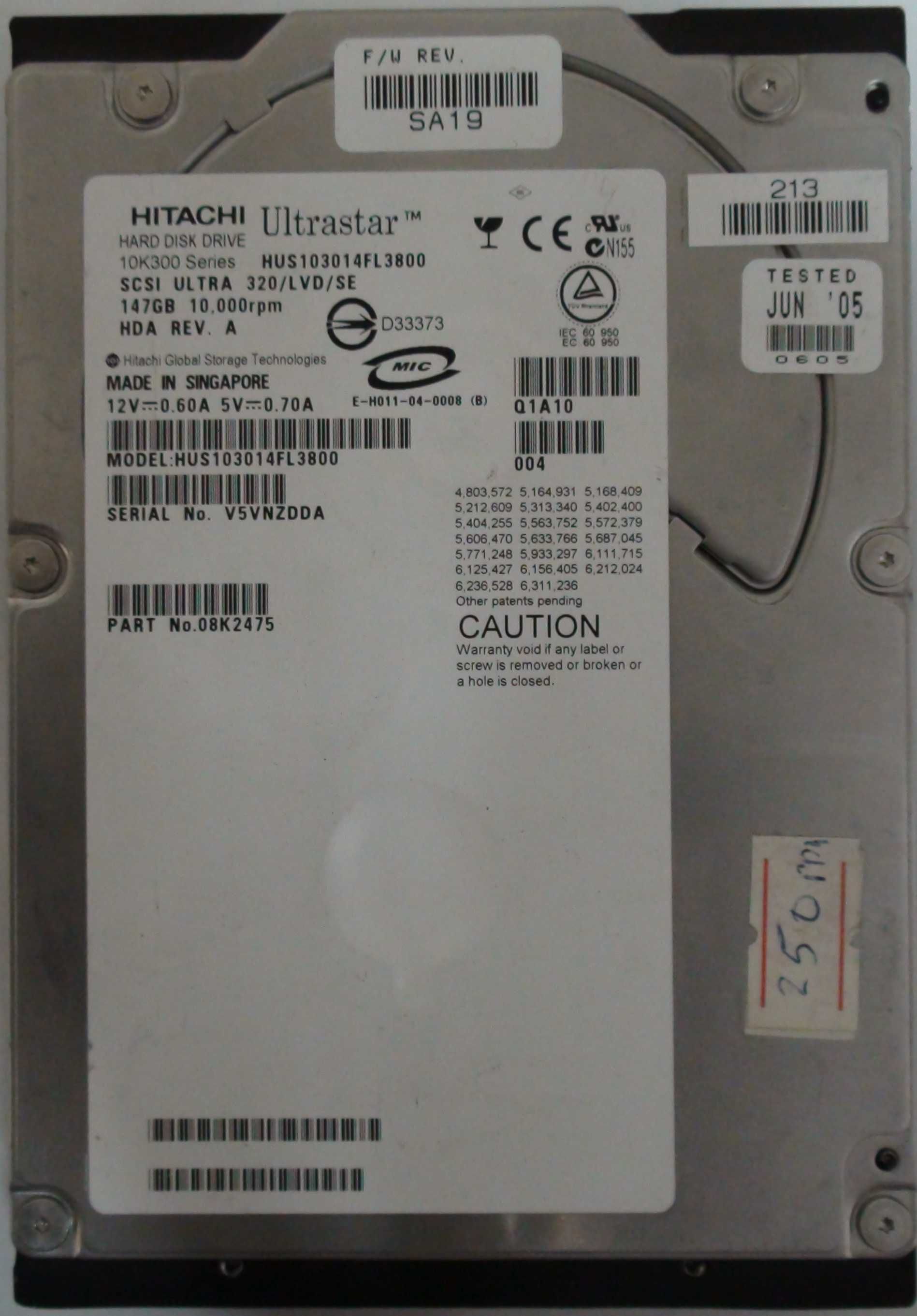 SCSI HDD  9.1GB - 300GB