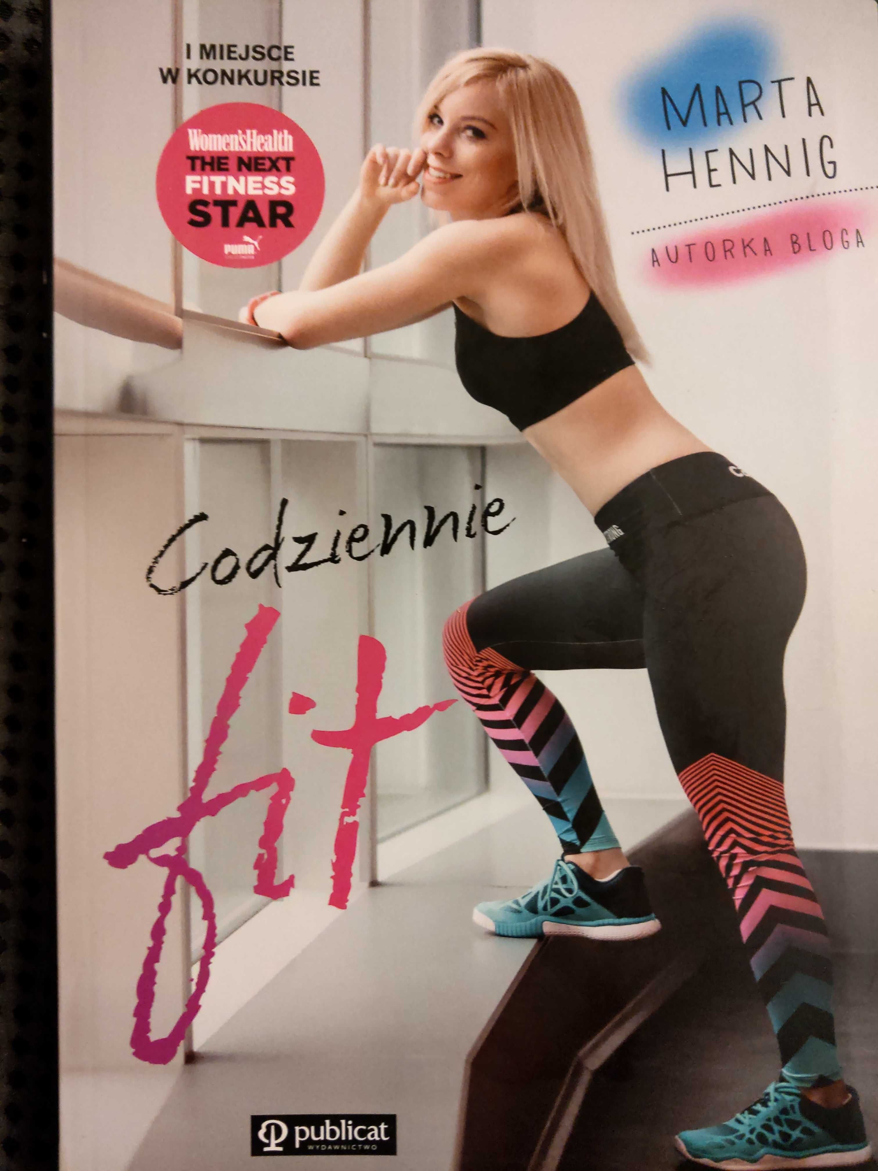 Codziennie fit. Marta Hennig. Książka, trening, ćwiczenia.