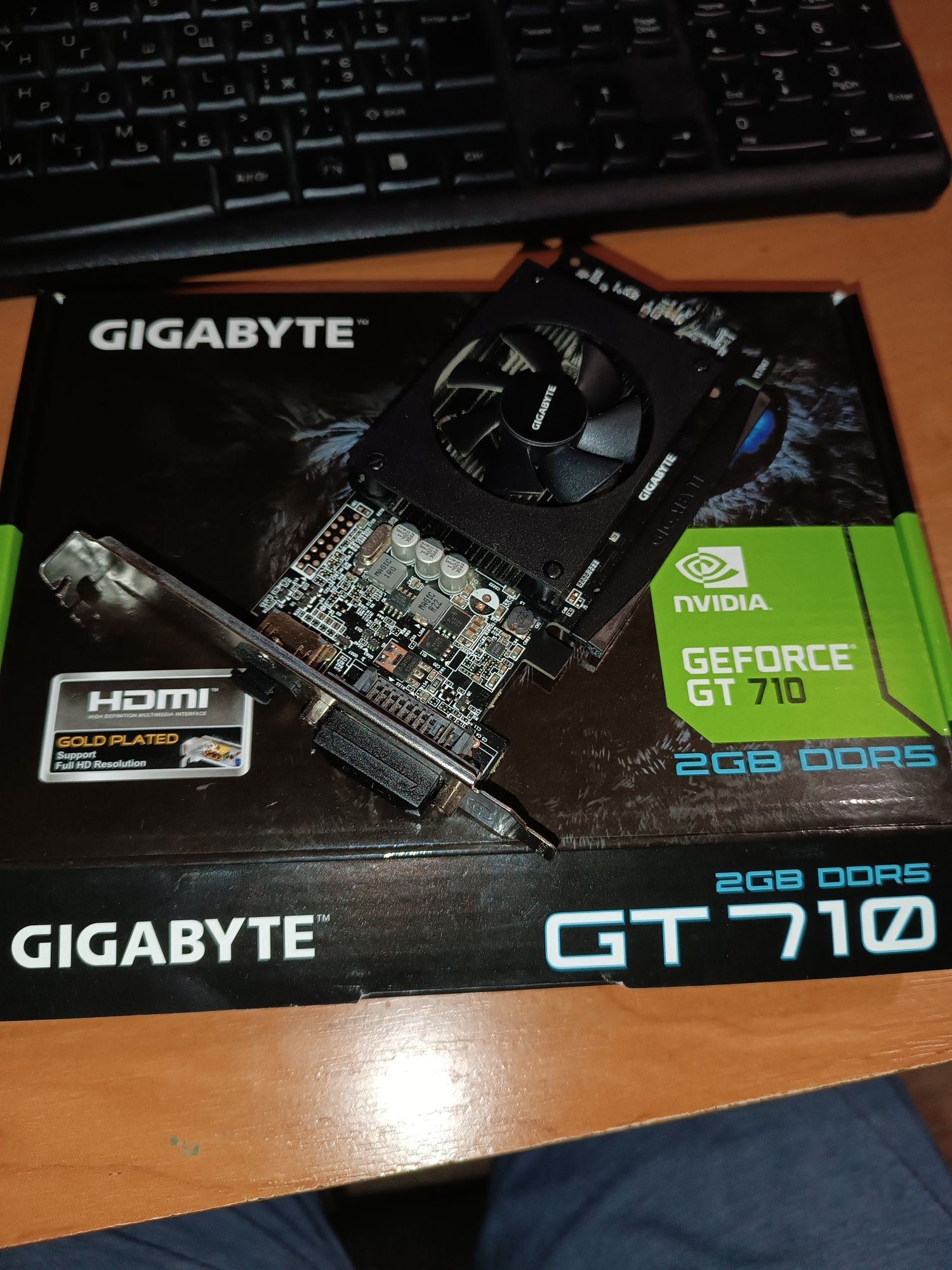 Видеокарта Gigabyte PCI-Ex GeForce GT 710 2048MB GDDR5 (64bit) 954 MHz