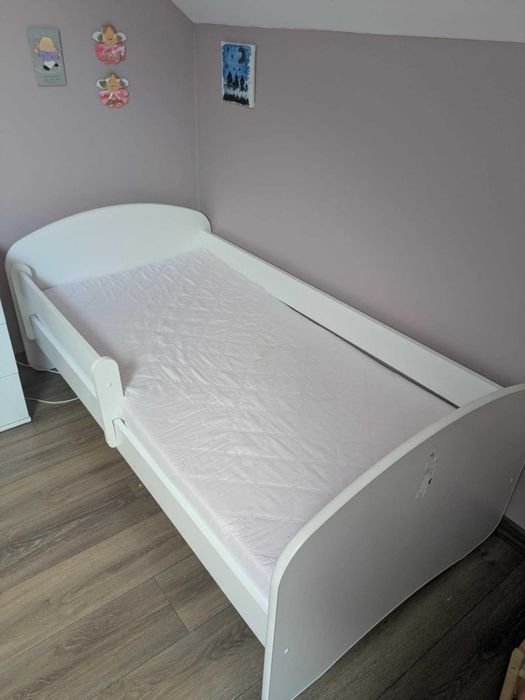 Łożko dziecięce Kobi LUK z szufladą i barierką 160x80