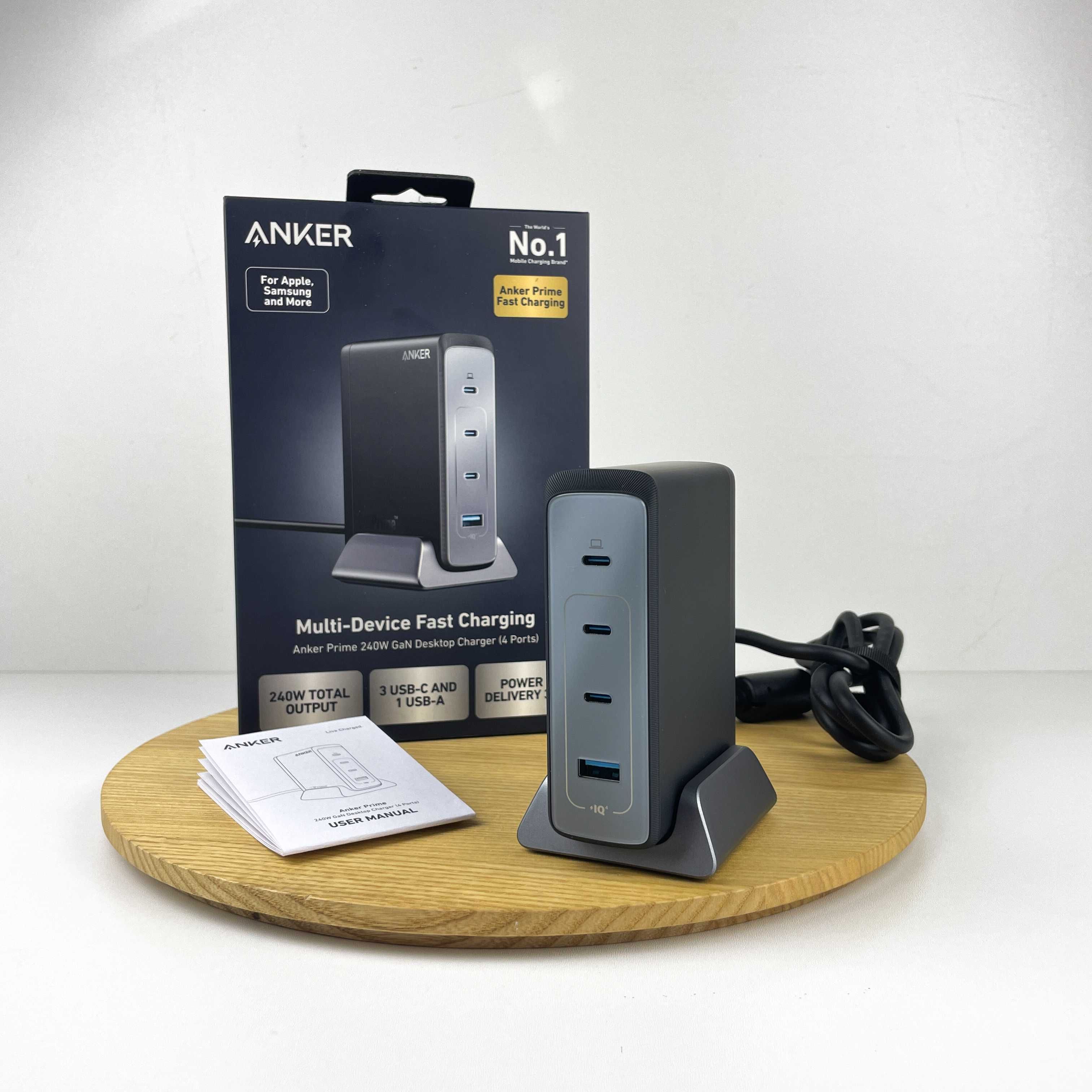 Зарядка Anker Gan Prime 240w PD3.1 оригинал