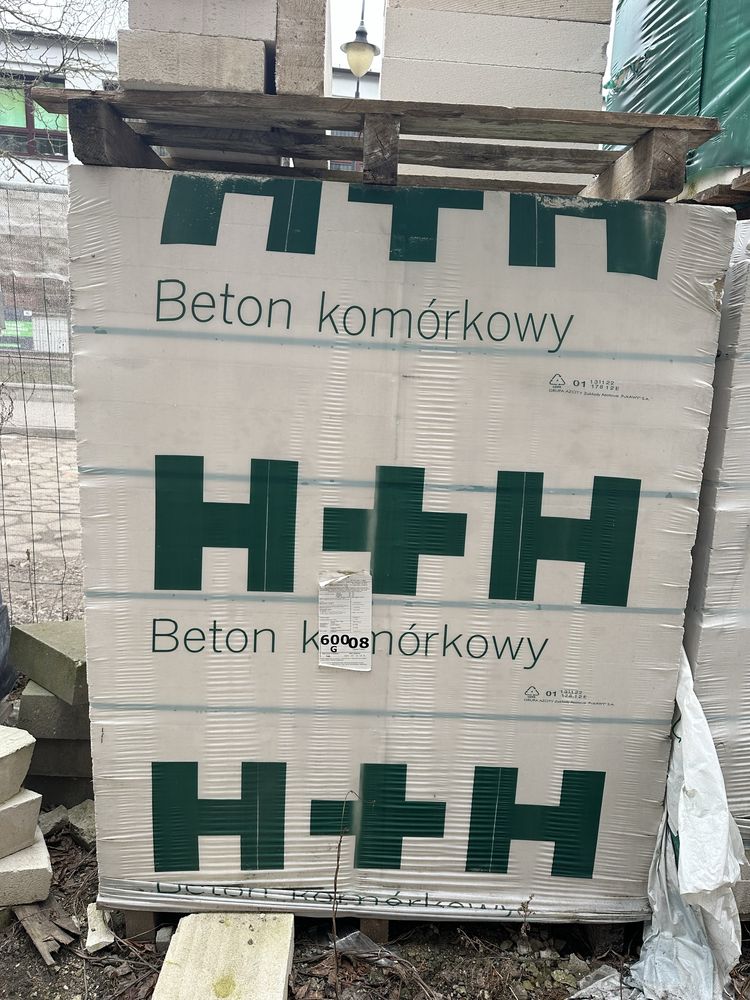 Beton komórkowy H+H 590x80x240