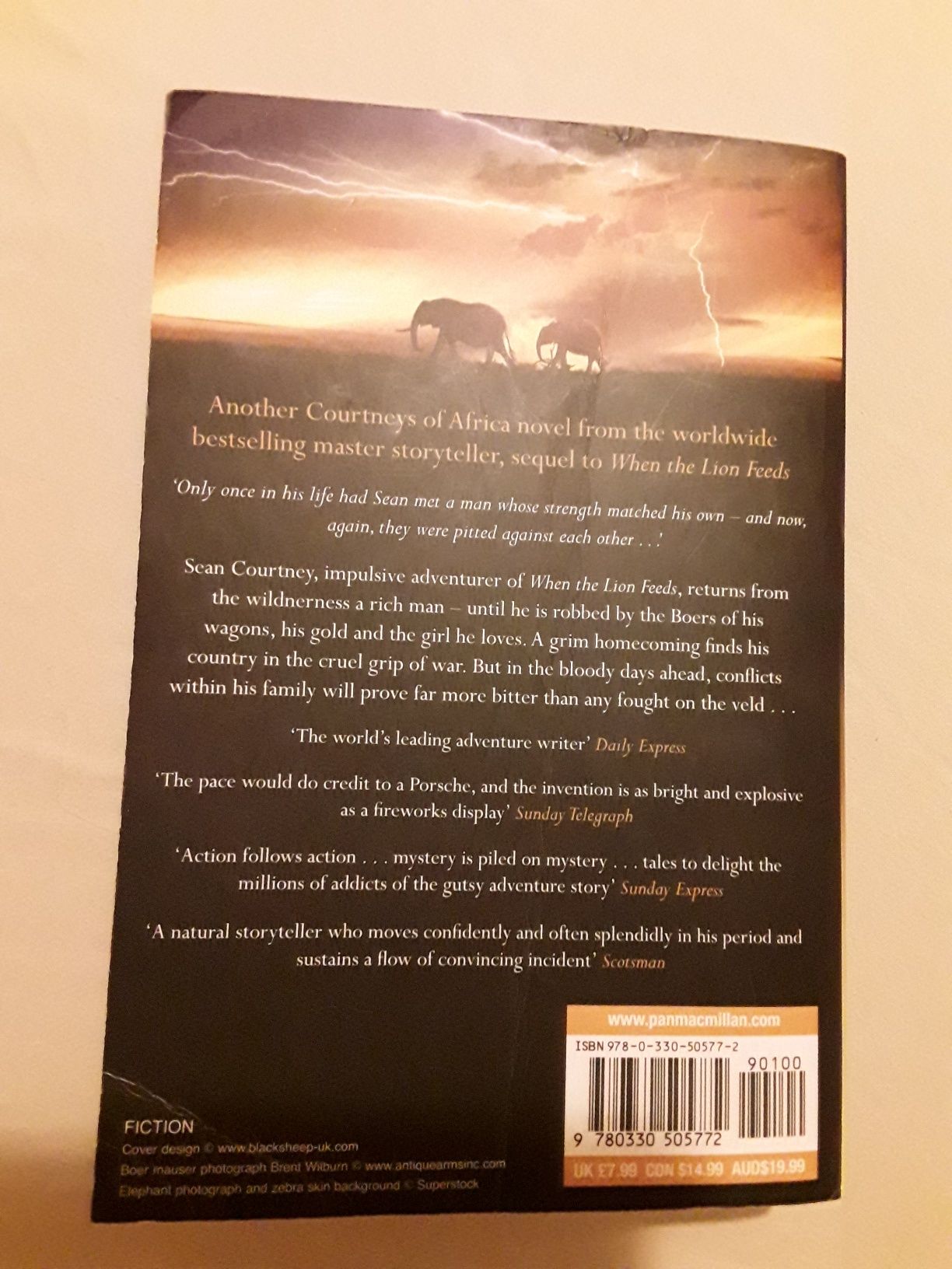 The sound of thunder Wilbur Smith angielski