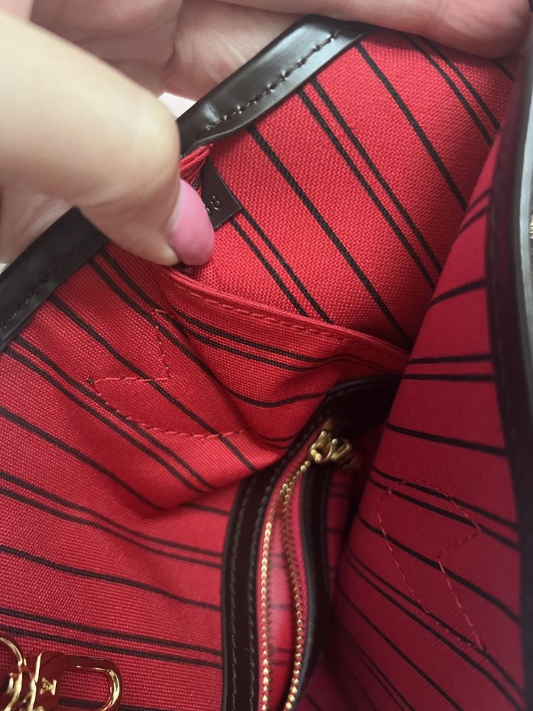 Louis Vuitton Neverfull Damier Ebene Canvas MM torba shopperka