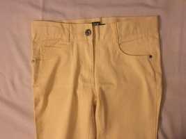 131-143 pastelowe żółte spodnie jeansowe jeansy dżinsy denim skinny