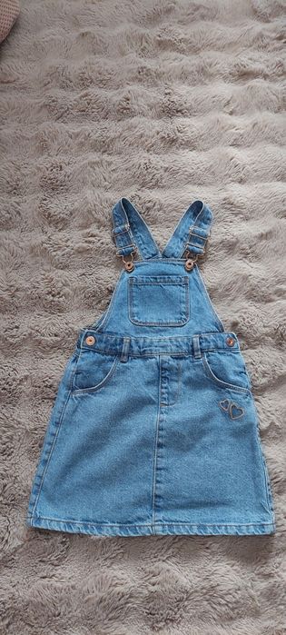 Sukienka spódniczka jeansowa ogrodniczka