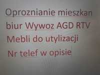 Oproznianie mieszkan biur Wywoz AGD RTV Mebli do utylizacji WodzislawS