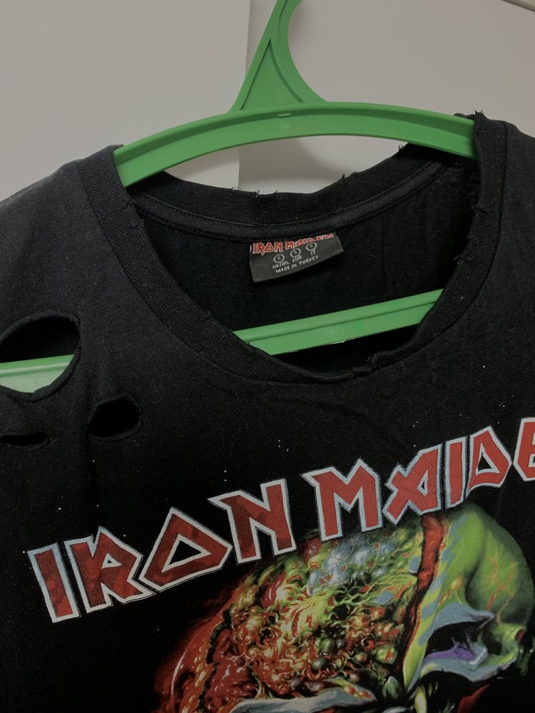 футболка панк iron maiden з принтом