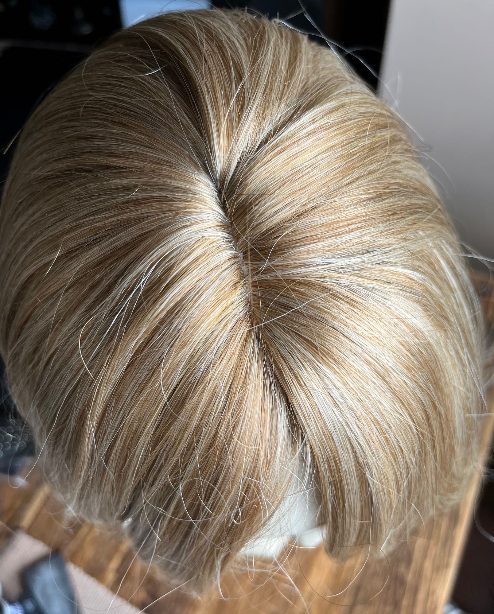 Peruka blond piękne długie włosy ombre fale cieniowane