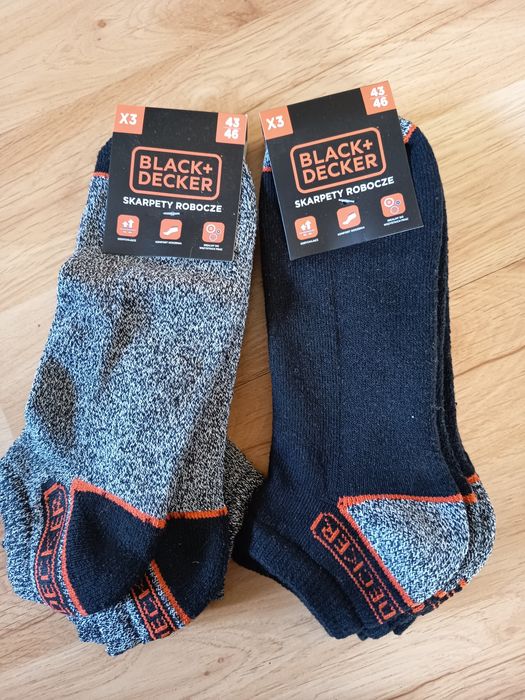 Skarpety robocze Black+ Decker rozm. 43 - 45
