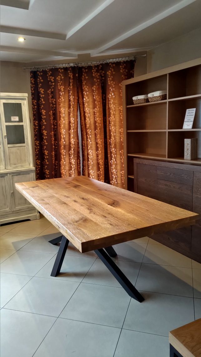 Drewniany stół loftowy 220x95