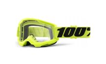 Gogle 100% Strata 2 Yellow żółty fluo neon AntiFog cross