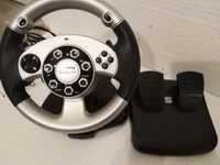 kierownica do PC/PS2 w idealnym stanie Speed Link Silver Wheel