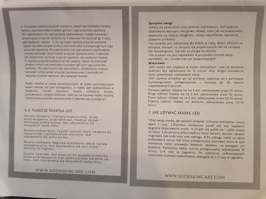 Maska led zdrowotna - The K Mask