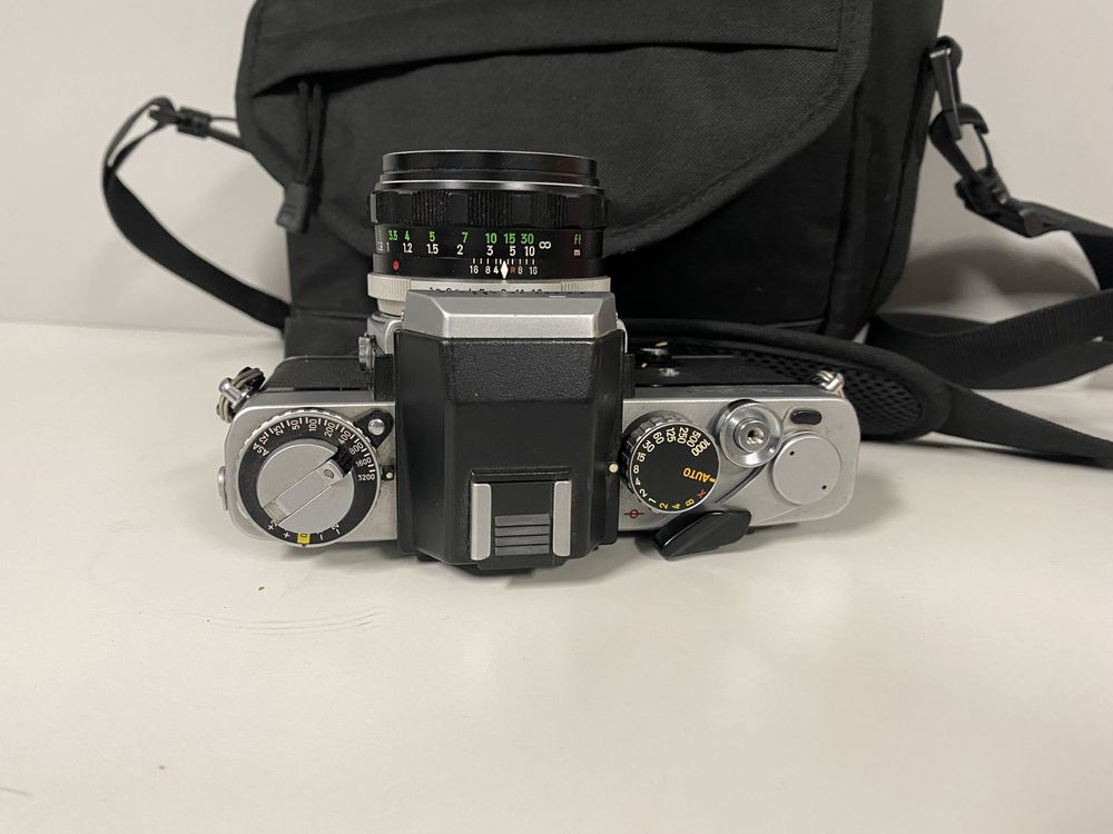 Minolta XE-1 55mm f1.7 Rokkor - aparat analogowy, idealny stan