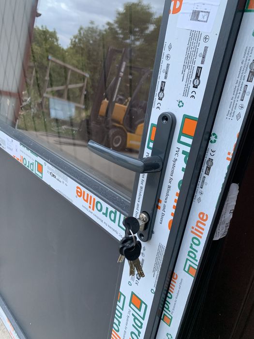 Drzwi PCV 100x200 antracyt