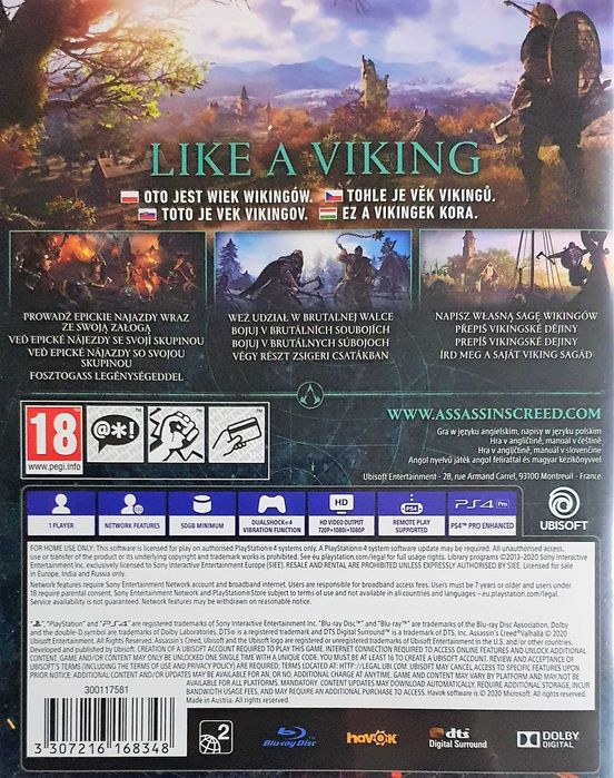 ASSASSIN'S CREED VALHALLA PL Playstation 4 PS4 PS5 Sklep Multigames