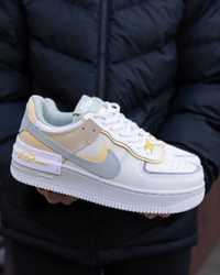 Жіночі кросівки найк аір форс Nike Air Force 1 Shadow White Yellow