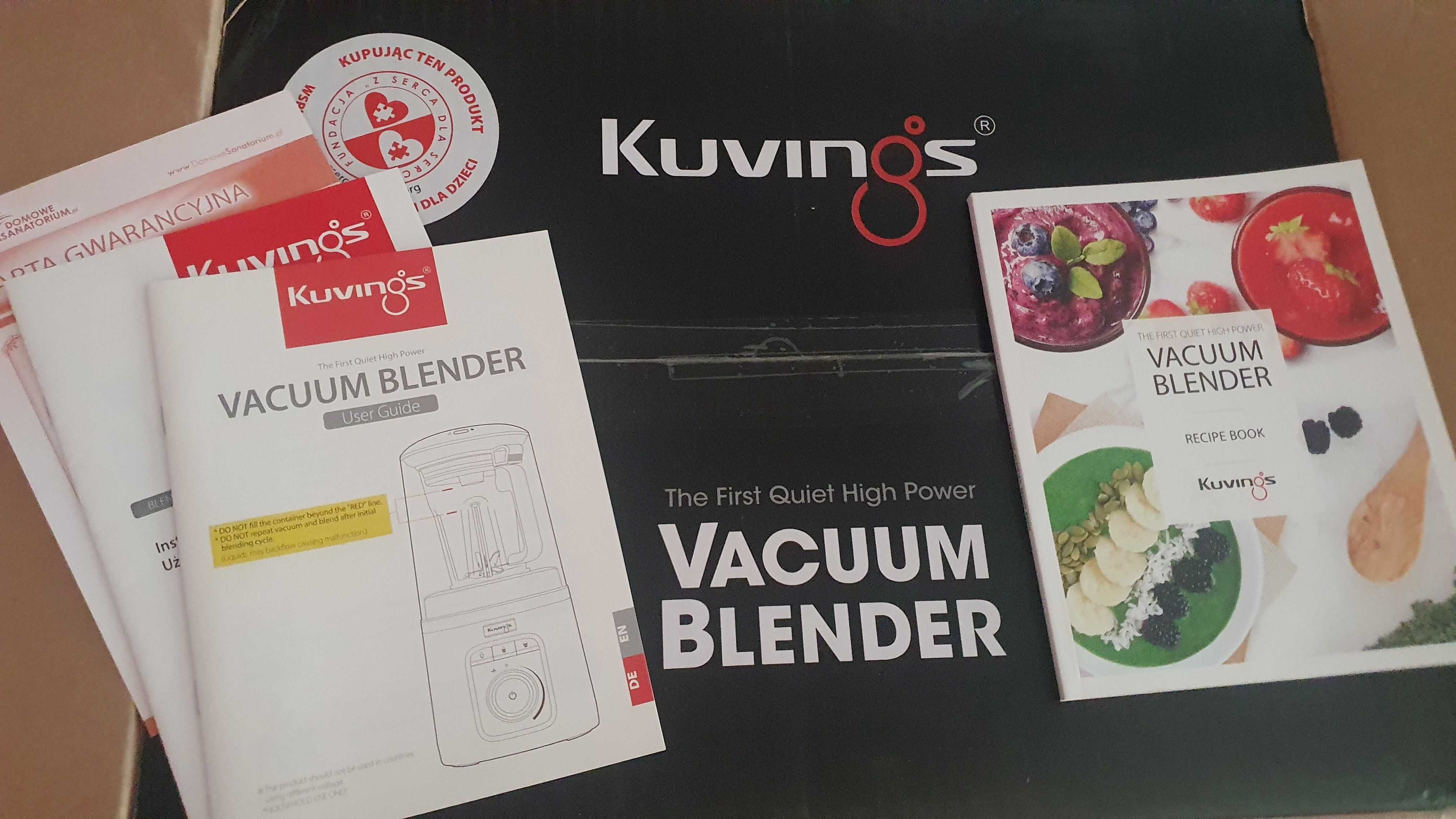 Blender Kuvings Vacuum SV500 wysokoobrotowy 1500W próżniowy burgundowy