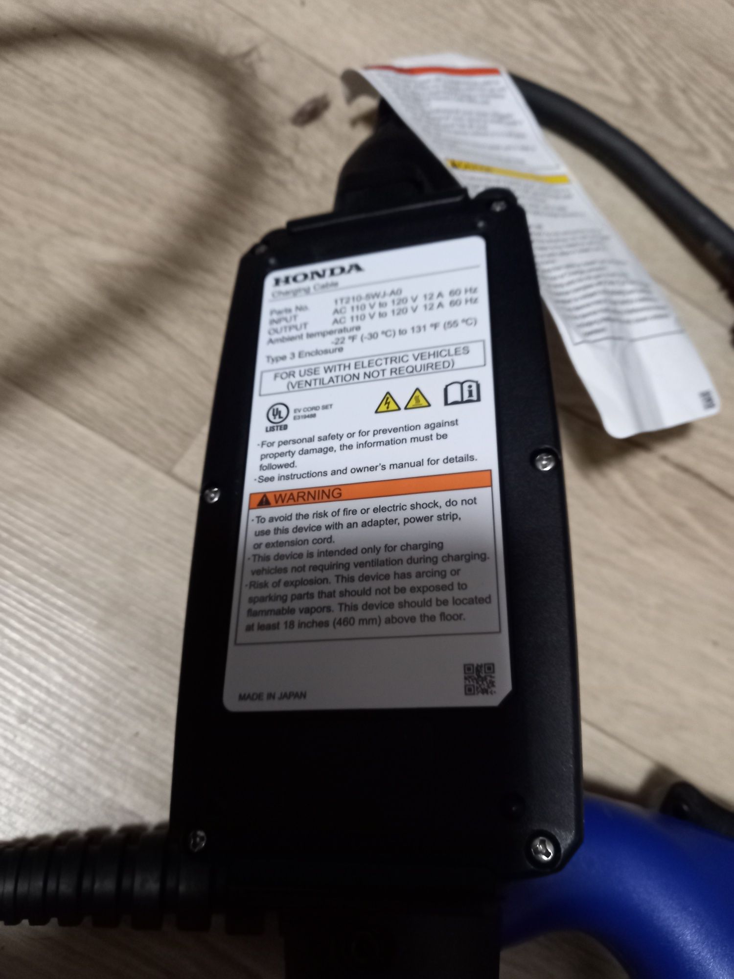 Зарядное устройство, зарядка Honda для любых электромобилей J1772