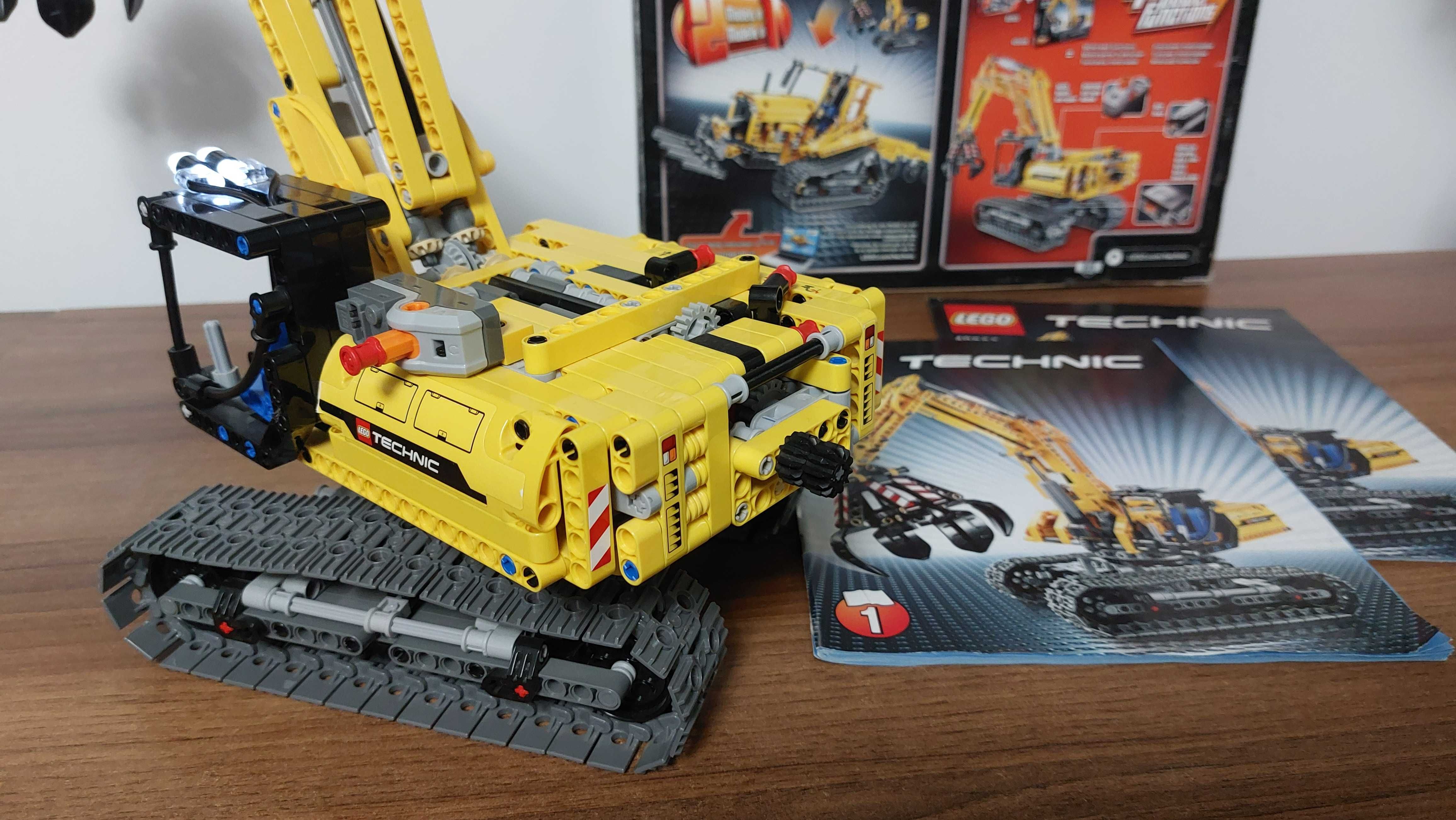 Lego Technic 42006 2w1 Koparka/Traktor + Power Functions 8293 +dodatek