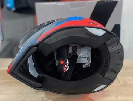 Capacete NOVO Airoh Commander Verm/azul Matt (46% DESCONTO) Tam S