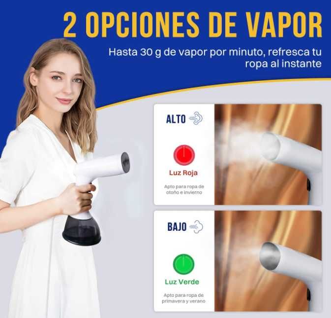 Ferro vapor vertical a vapor, 400 ml de vapor removedor de rugas