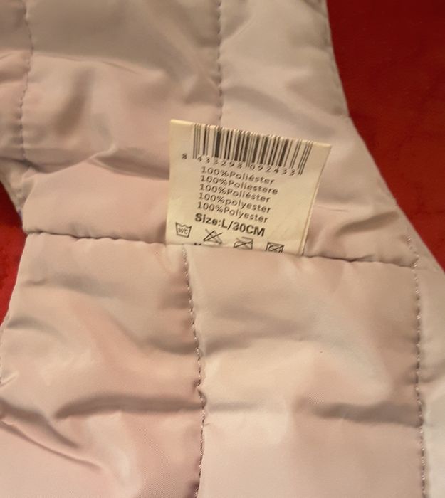 Casaco alcochoado para cão pequeno - tam 30 cm - Novo