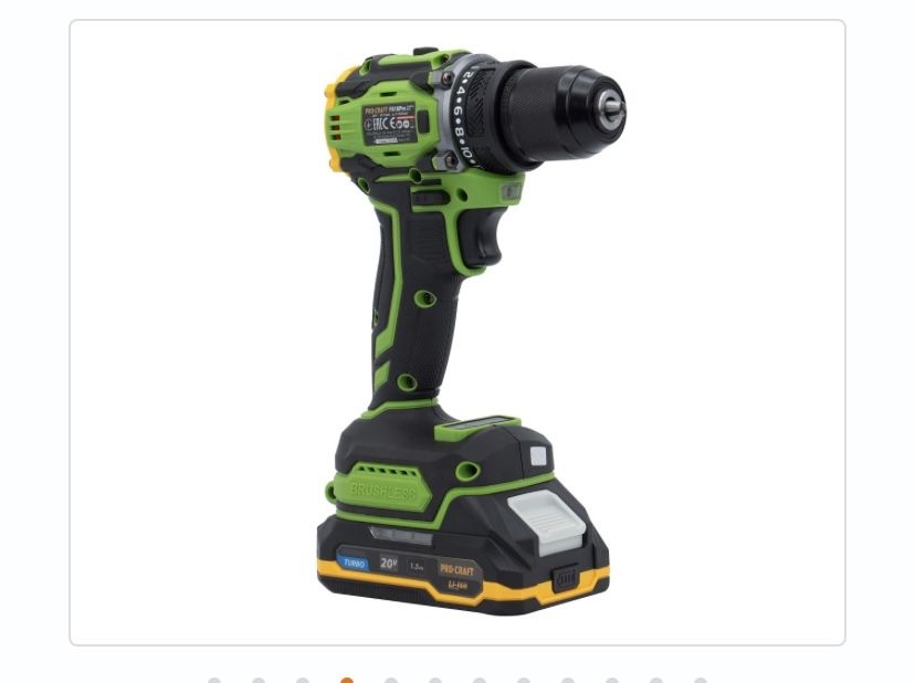 Шуруповерт Procraft PA18Pro (з 1 АКБ 1.5Аг)