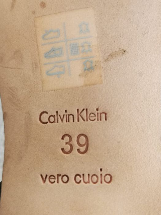 Calvin Klein piękne sandały skóra naturalna