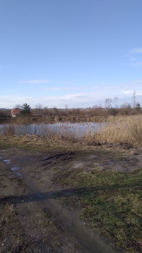 Будинок зі ставами біля Львова.