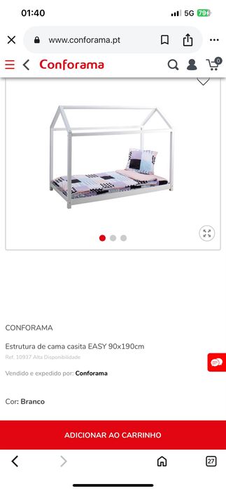 Cama Criança conforama