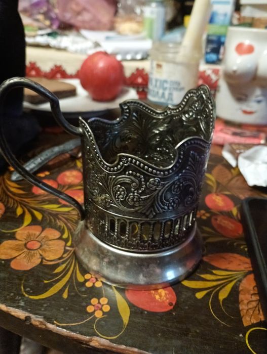 Подстаканник мельхиор